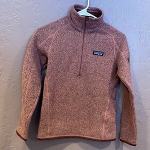 Patagonia Pink Quarter-Zip Better Sweater XXS